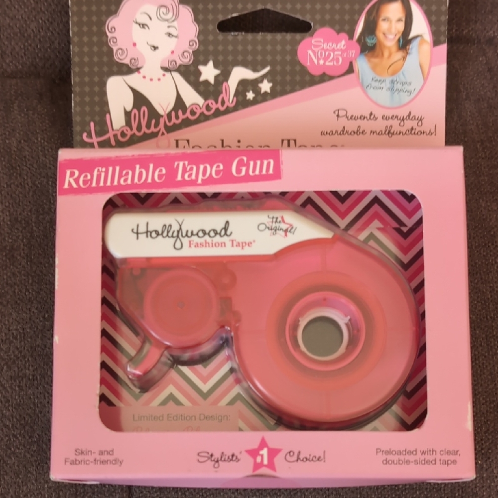 Hollywood Fashion Tape Refillable Tape Gun - Pink